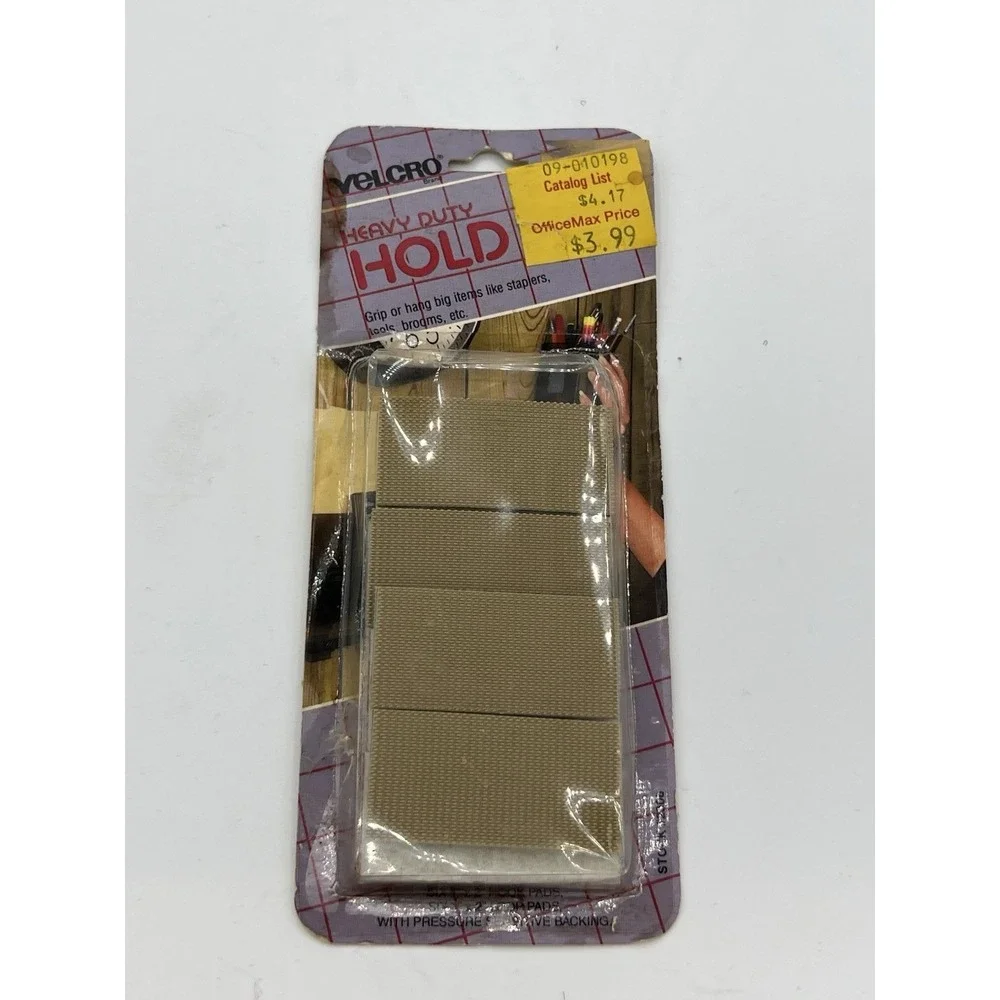 Vintage VELCRO Heavy Duty Hold Pads | Industrial Strength Hook & Loop Fasteners